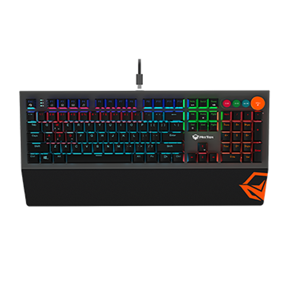 Meetion MT-MK500 Detachable Palmrest RGB Mechanical Gaming Keyboard - Black