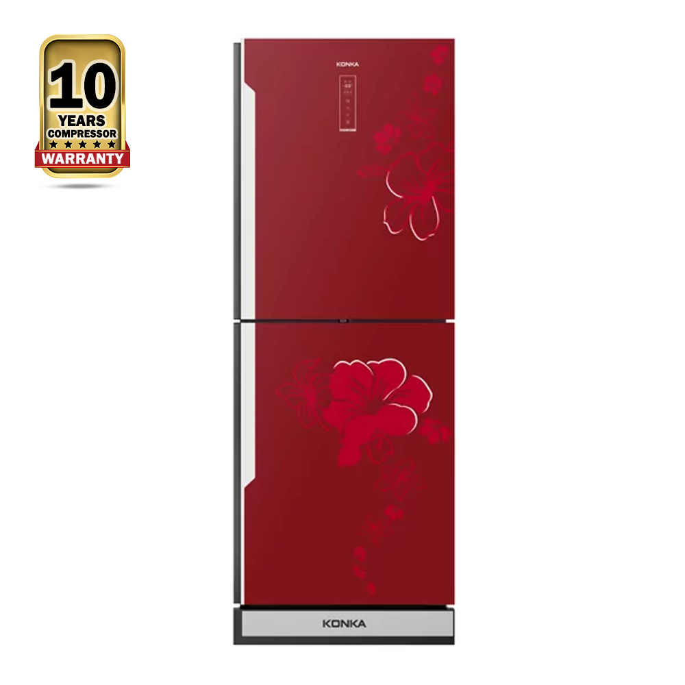 KONKA KRT-315EIGB-Red Refrigerator - 315 Liter - Red