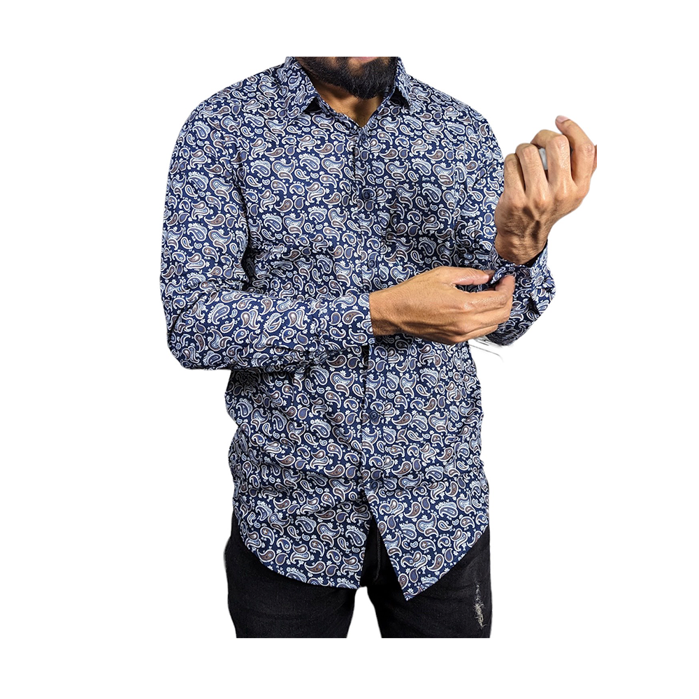 Cotton Full Sleeve Casual Shirt For Men - Multicolor - 216