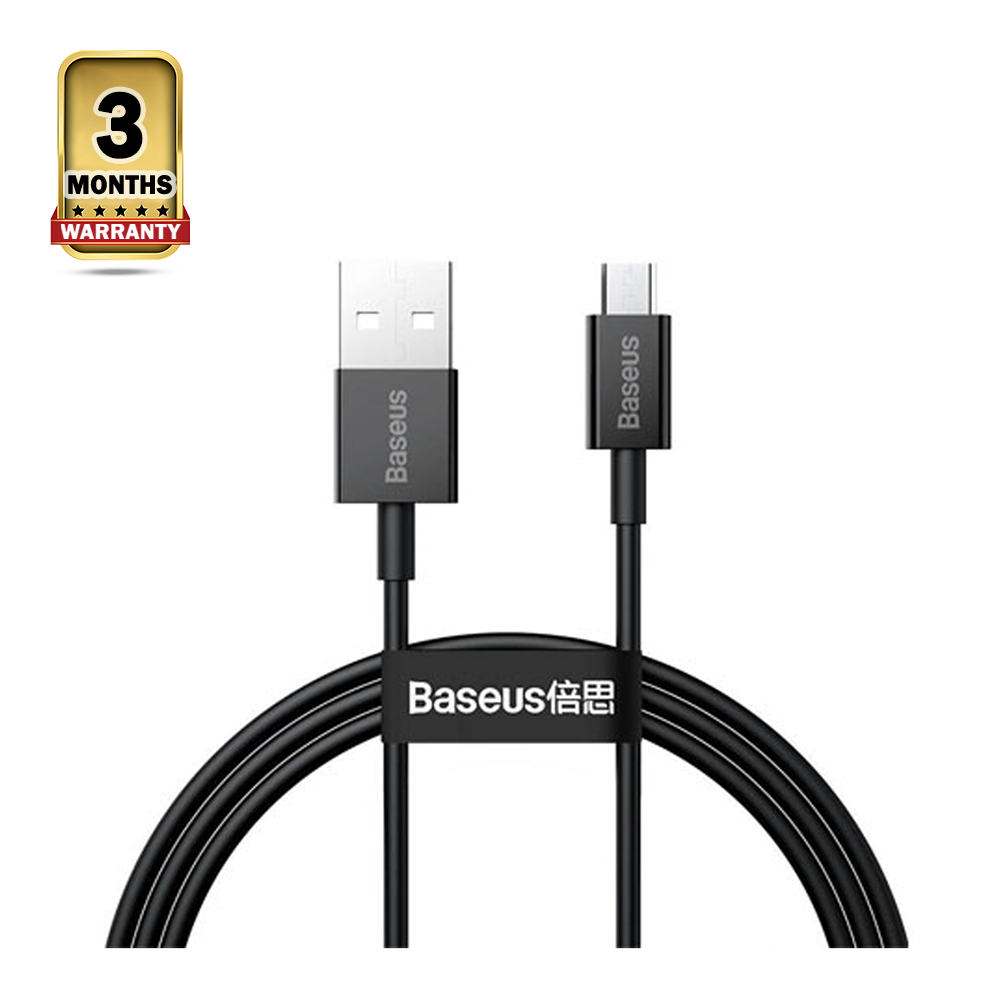 Baseus CAMYS-01 Fast Charging USB to Micro 2A Data Cable - 1M - Black