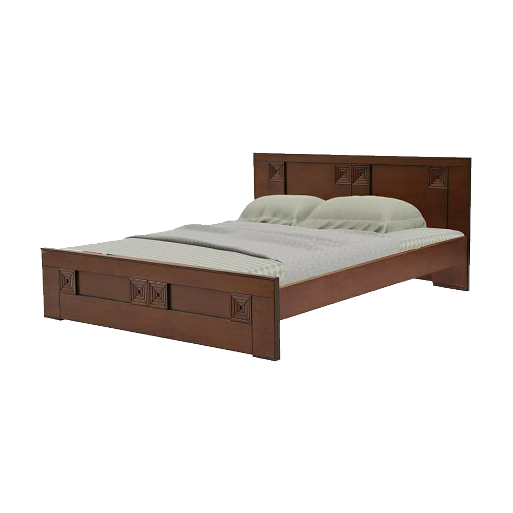 Malaysian Processed Wood King Size Bed - 6'*7' Feet