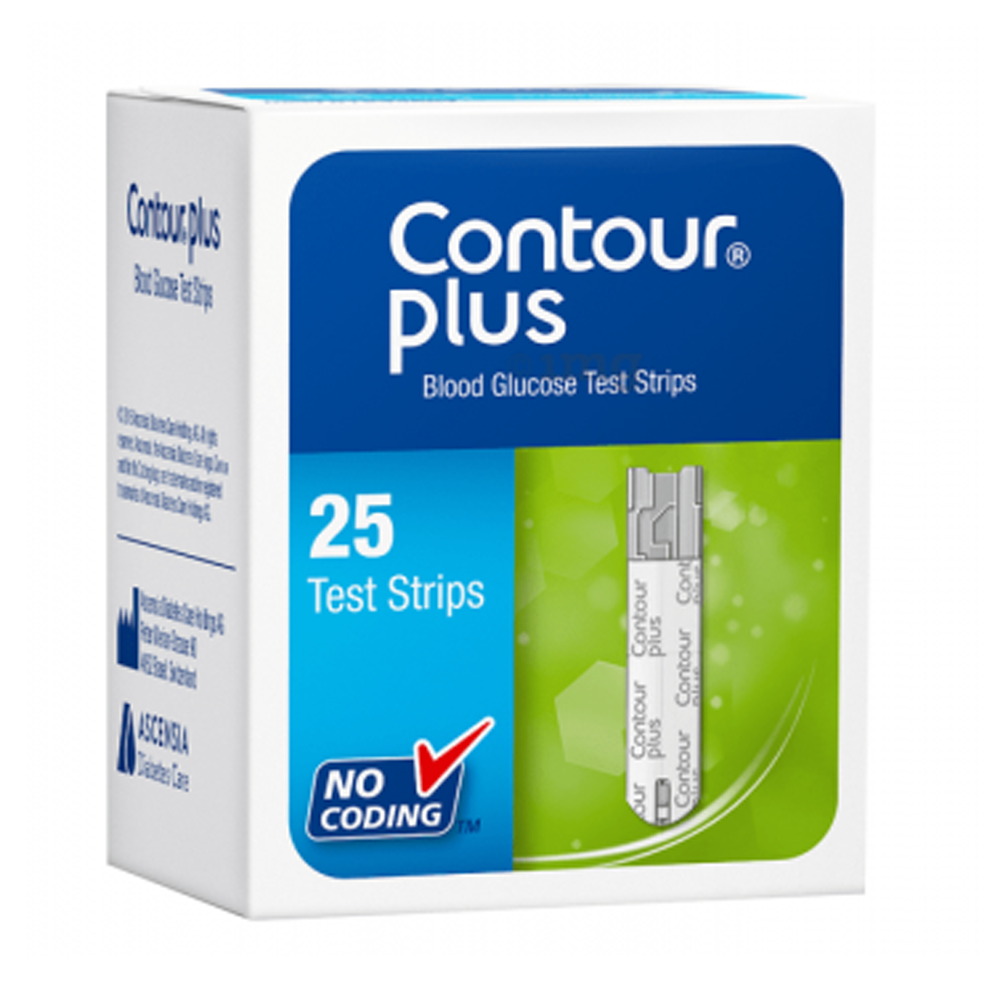 Contour Plus Blood Glucose Test Strip - 25pcs