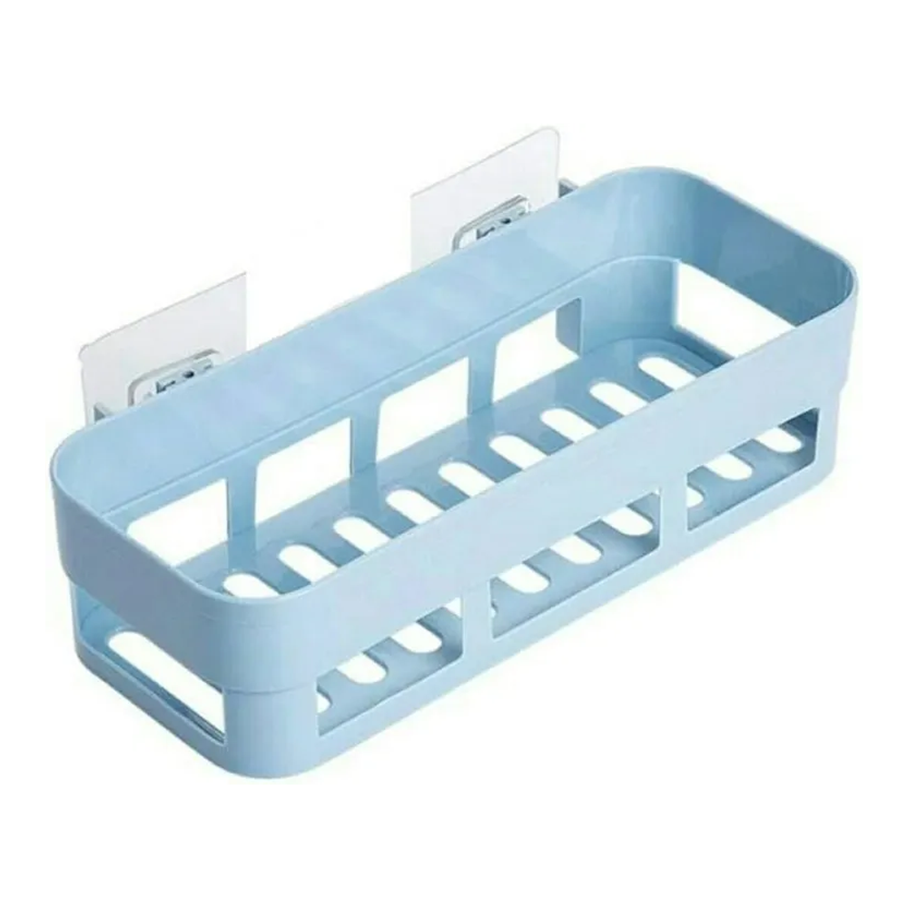 ABS Plastic Bathroom Corner Storage Rack Organizer - Sky Blue