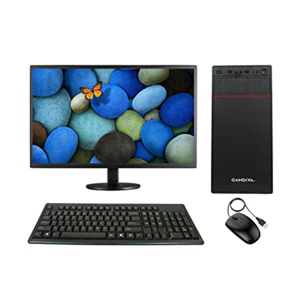 Intel Core i3 10th Generation -RAM 8GB -120 GB SSD -1000GB HDD -19 Inch Monitor - Desktop Computer