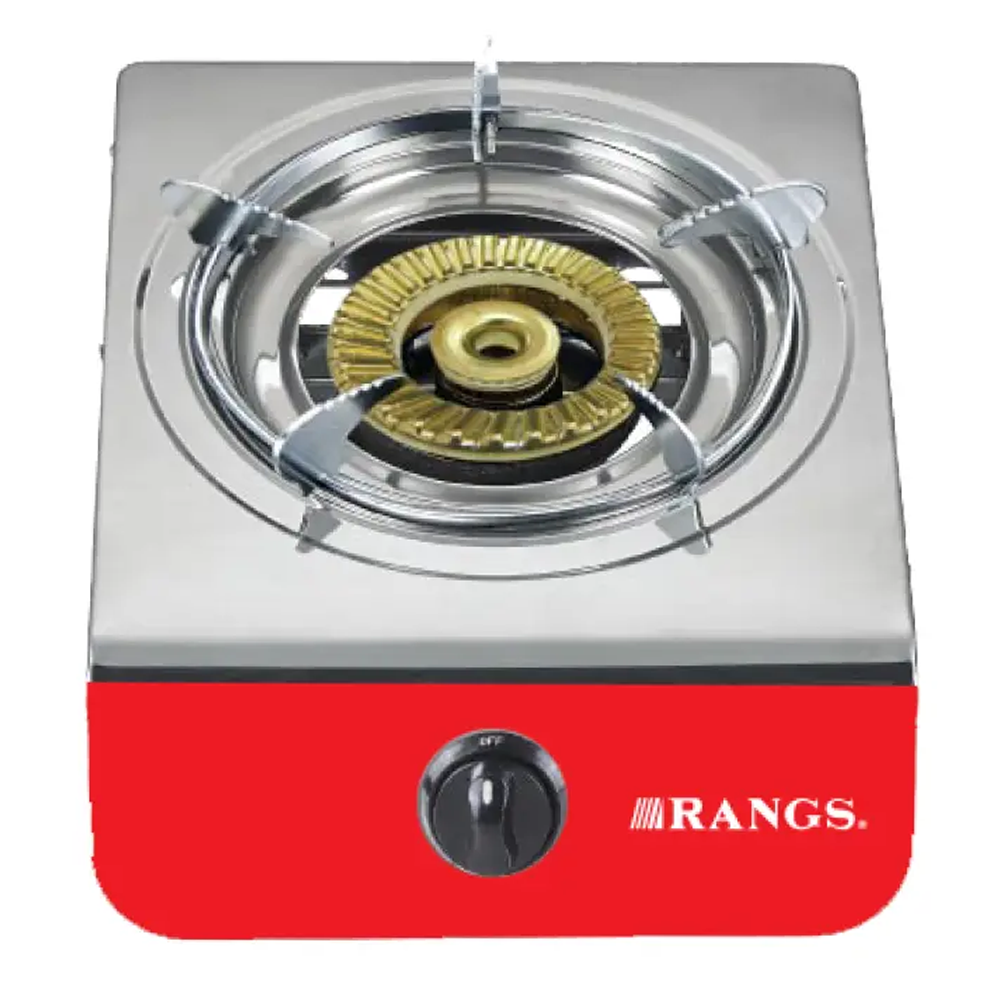 Rangs RGB-SS23 LPG Single Burner Gas Stove - Silver And Red