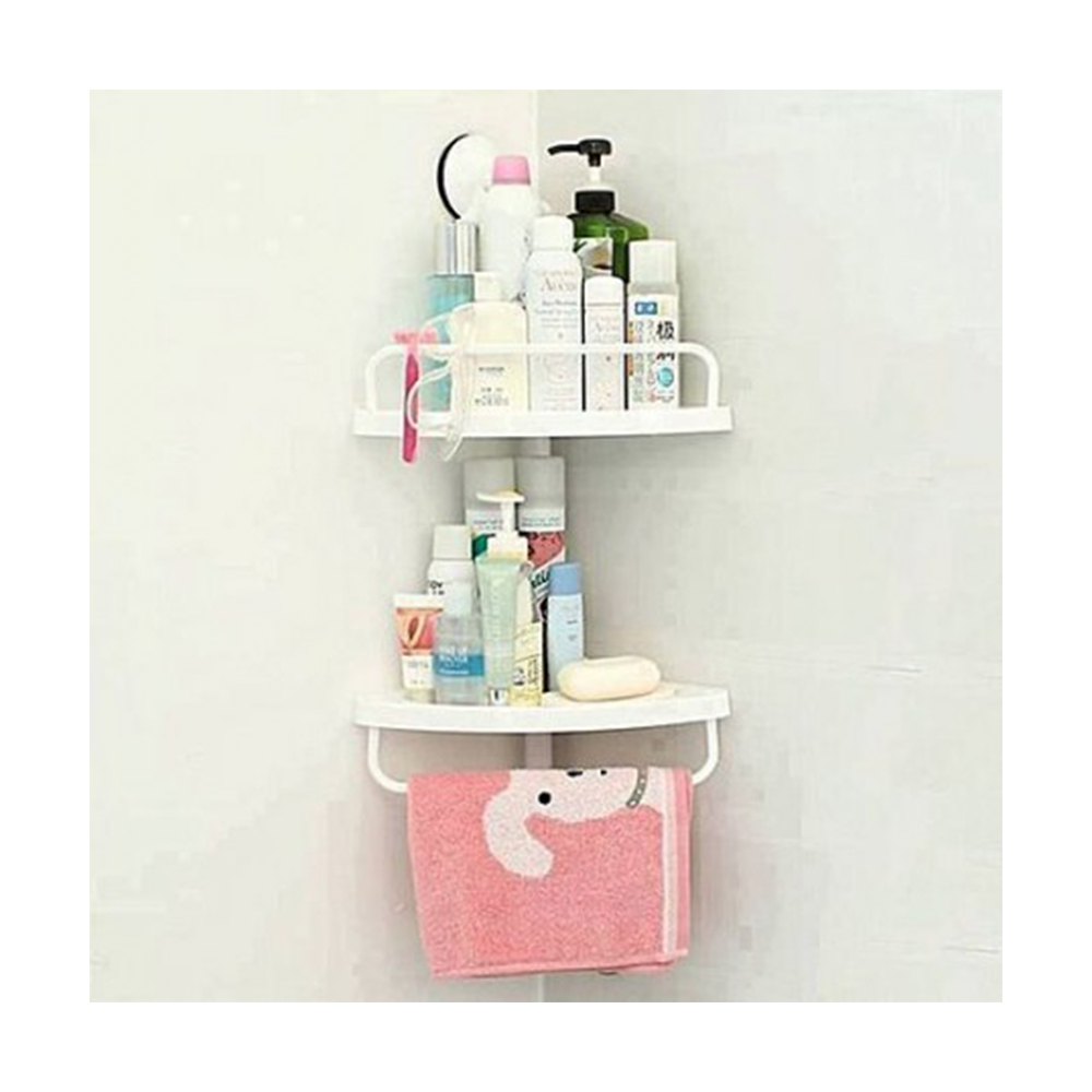 Plastic Corner Shelf - 2 Layer