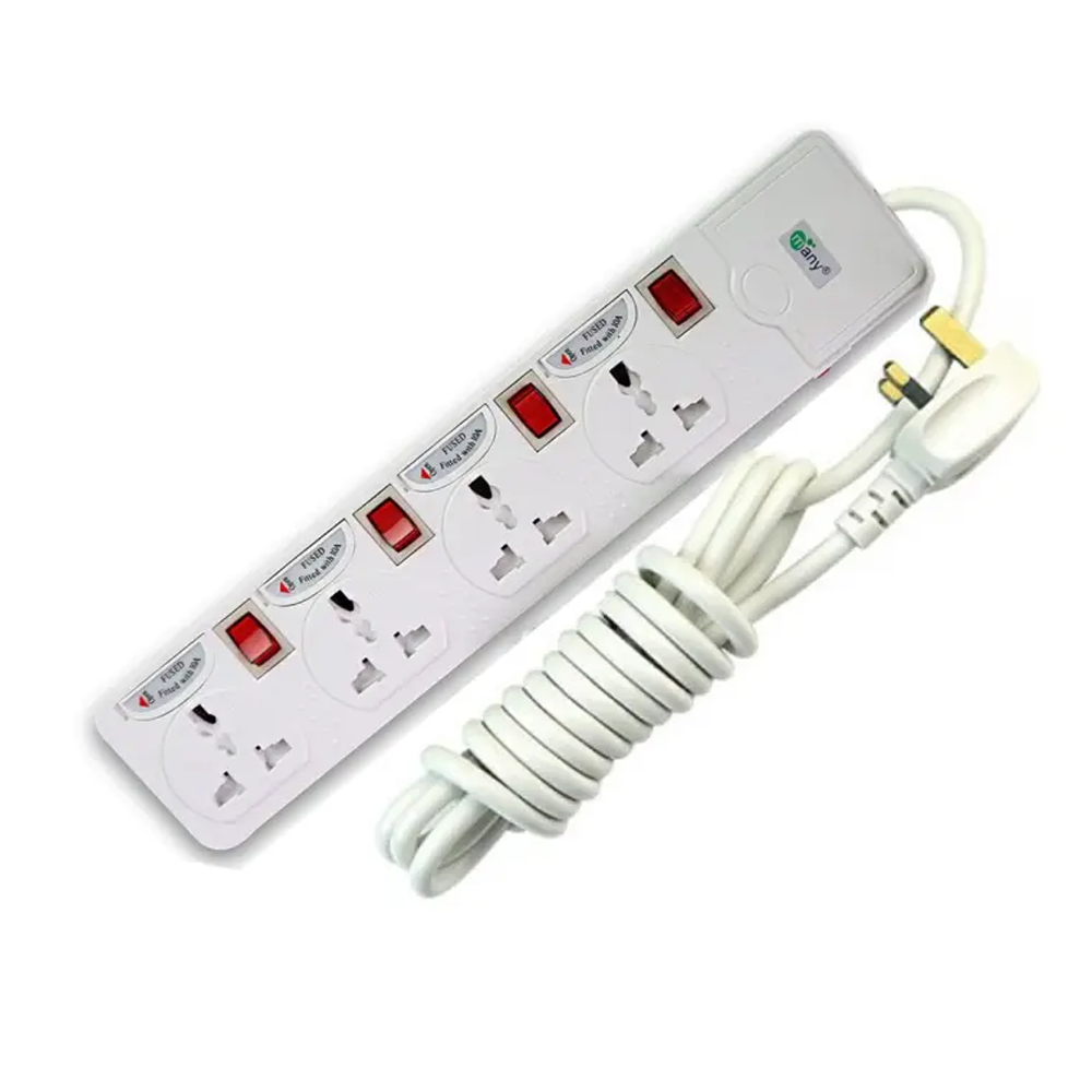 Many MTS-144 3Pin Business Class 4 Port Multiplug - 3 Meter