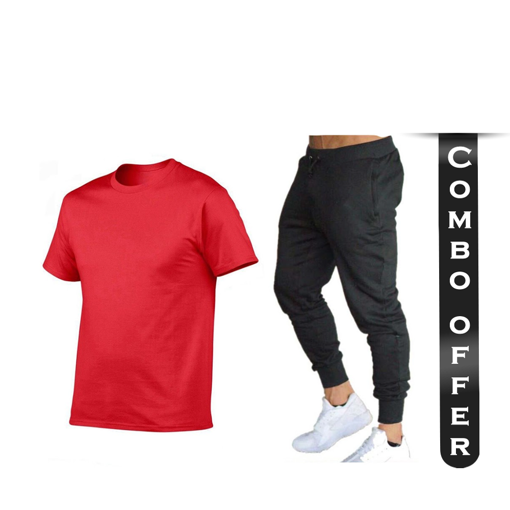Combo Offers of Half Sleeve TShirt and Joggers for Men 29