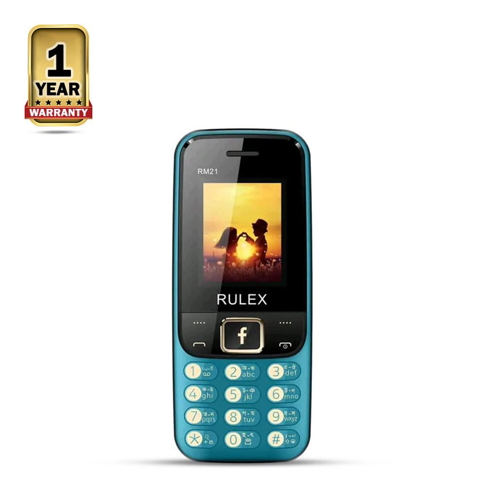 Rulex RM21 Dual Sim Feature Phone - Shine Blue