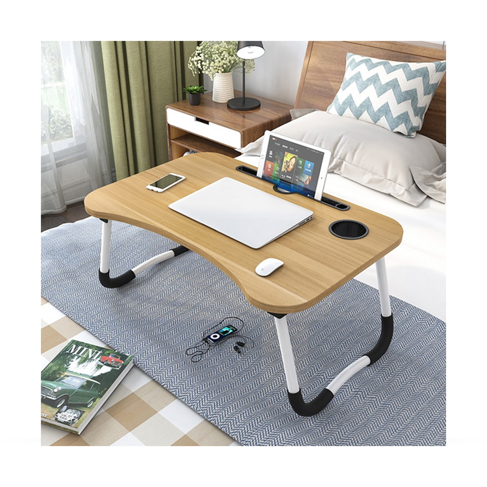 Foldable Laptop Table - Brown