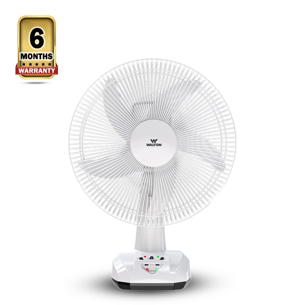 Walton WRTF14B  Rechargeable Table Fan - White - 435874