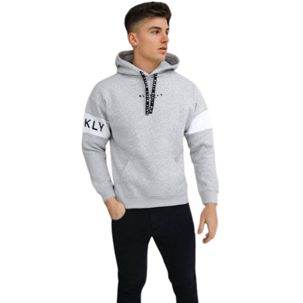 Cotton Winter Hoodie For Men - Grey - H-247