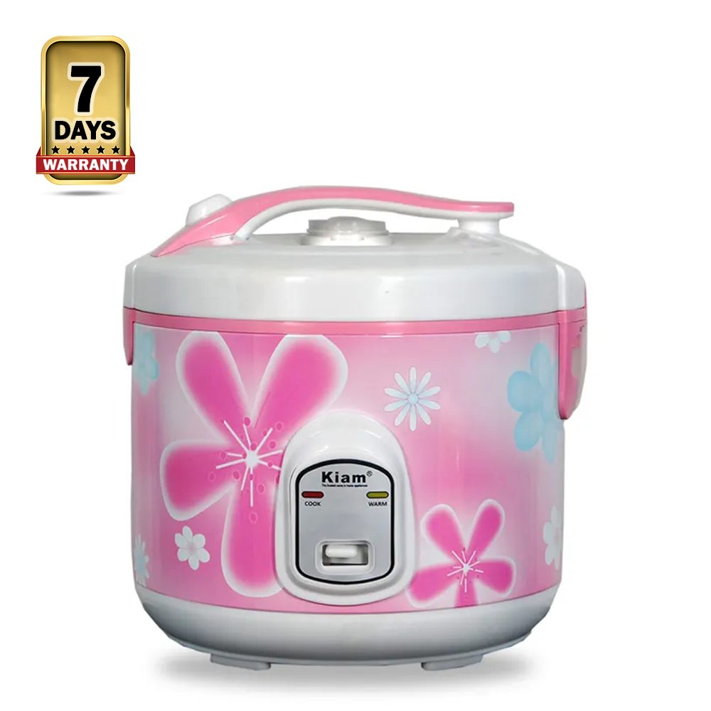 Kiam DJB-202 Rice Cooker - Pink - 1.8 Liter