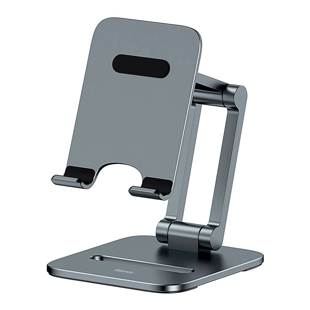 Baseus Desktop Biaxial Foldable Stand Metal Stand for Smartphone - Gray - Lusz000013