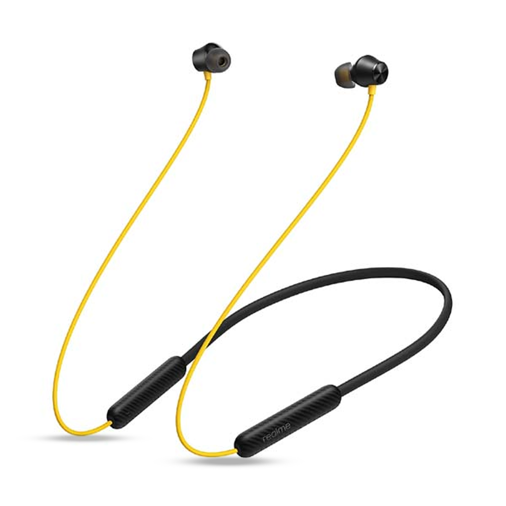 Realme Buds Wireless 2S Bluetooth Neckband - Black & Yellow