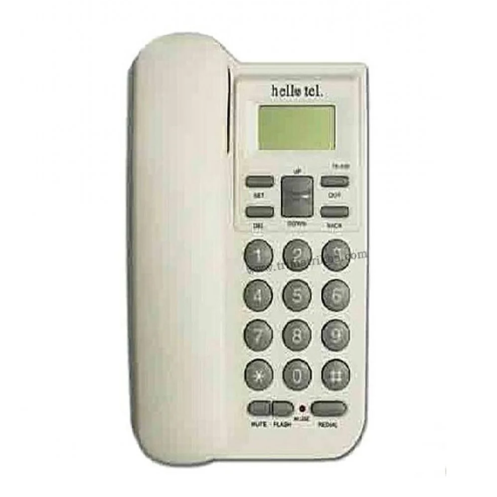 HelloTel TS-500 Plus Caller ID Landline Telephone - White