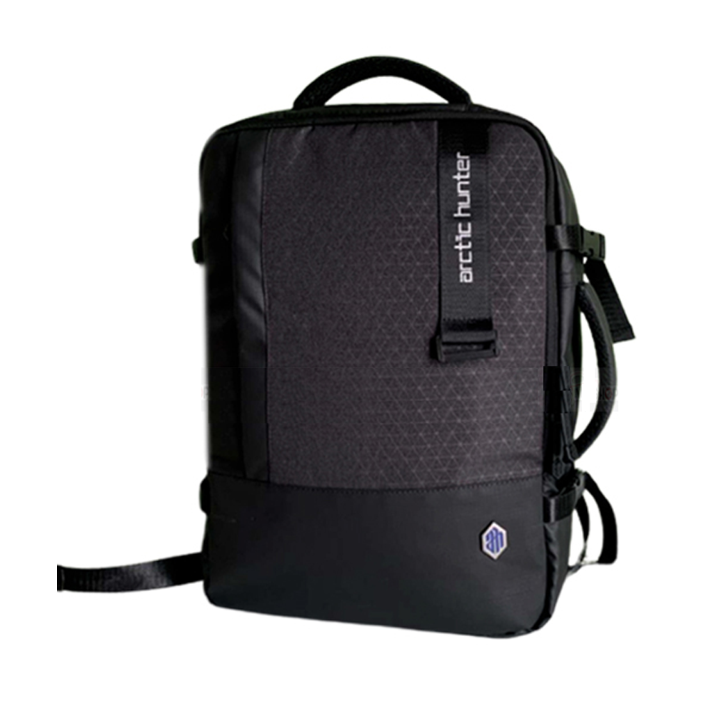 Oxford Polyester Nylon Backpack - Black