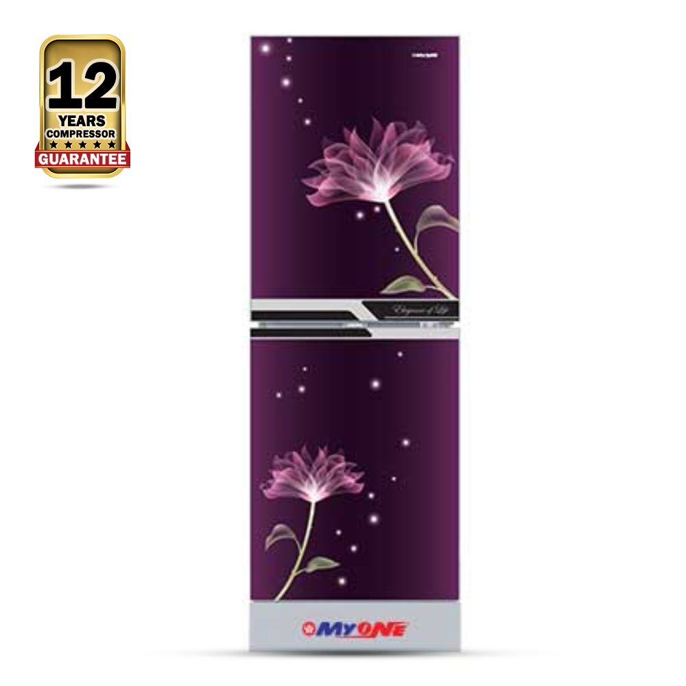 MYONE MY-2E6G Refrigerator - 256 Liter - Perfume Lily Black