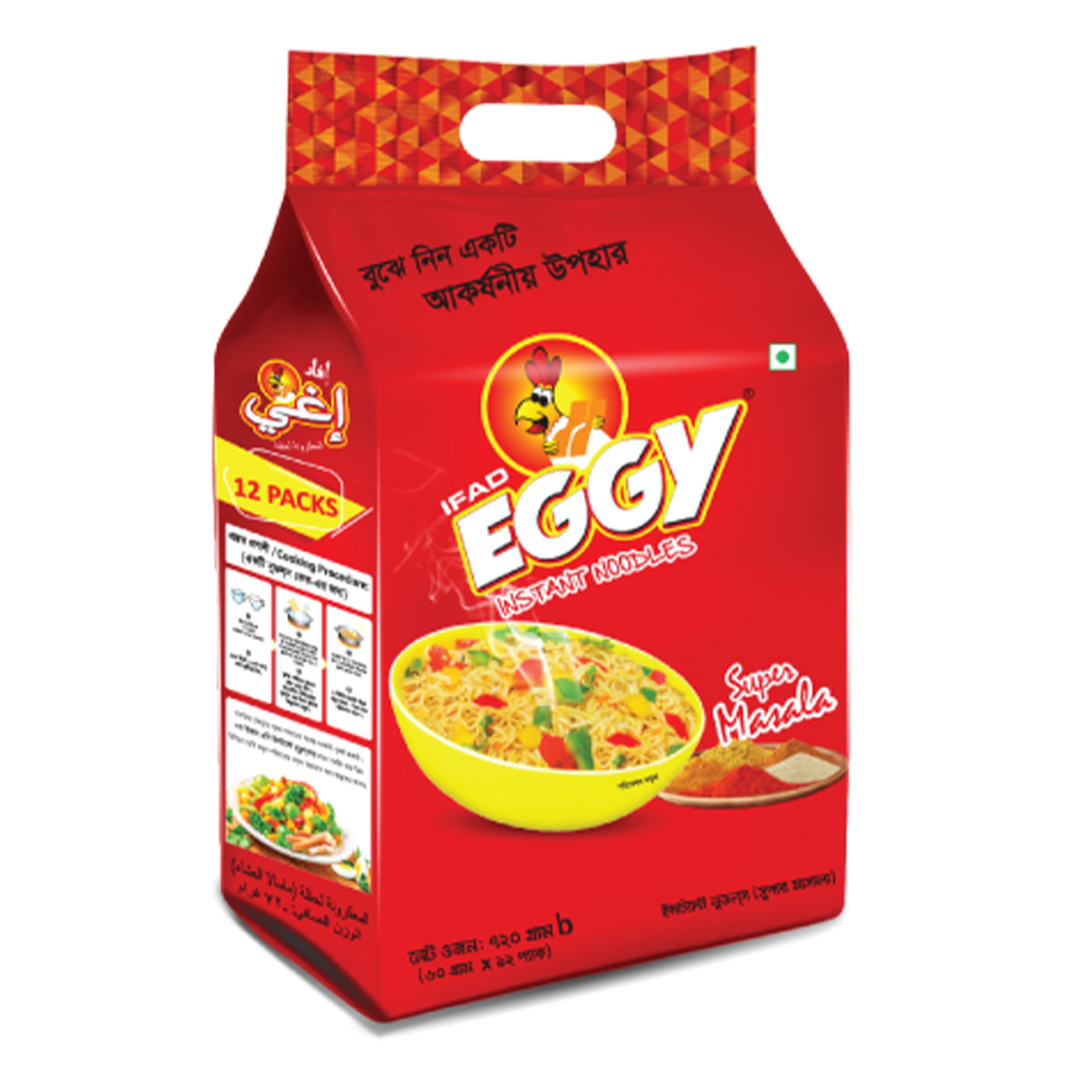 Ifad Eggy Masala Instant Noodles - 12 Pcs - 720gm