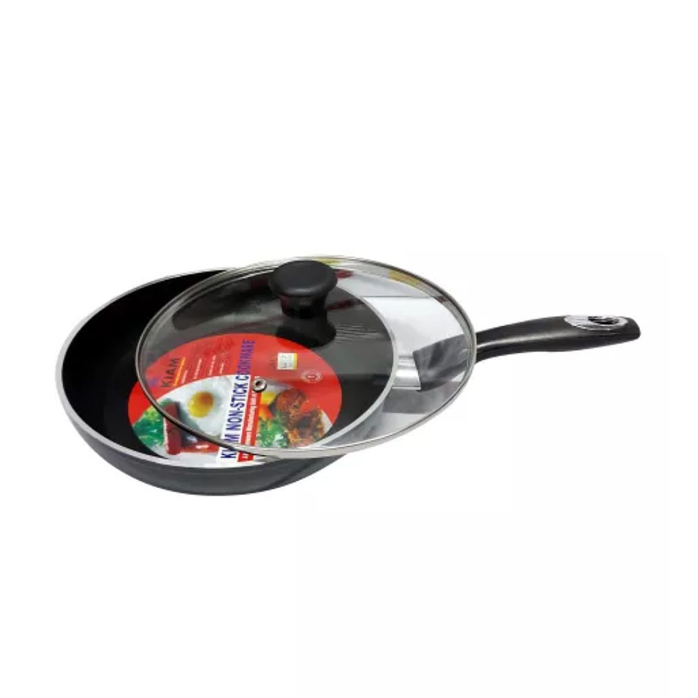 Kiam Non-Stick Fry Pan with Glass Lid - 20 Cm