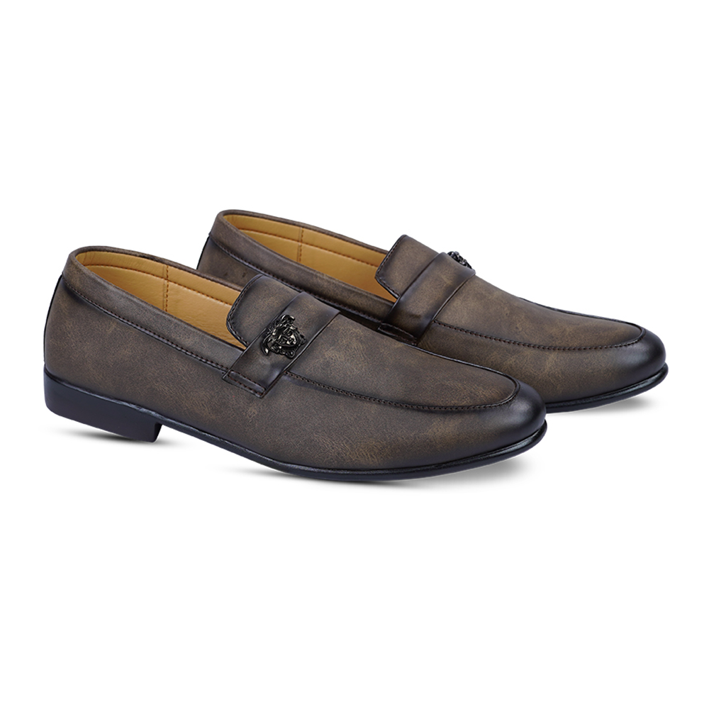 PU Leather Tassel Shoes for Men - Ash - TA