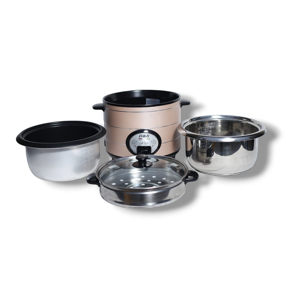 H&S Rice Cooker - 1.8L - Rosy Brown 