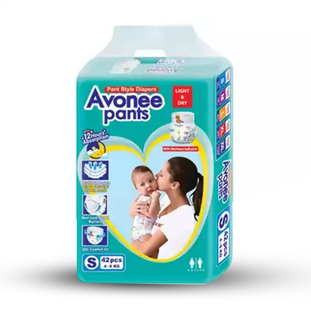 Avonee Pant Diaper Small - 4-8Kg - 42Pcs