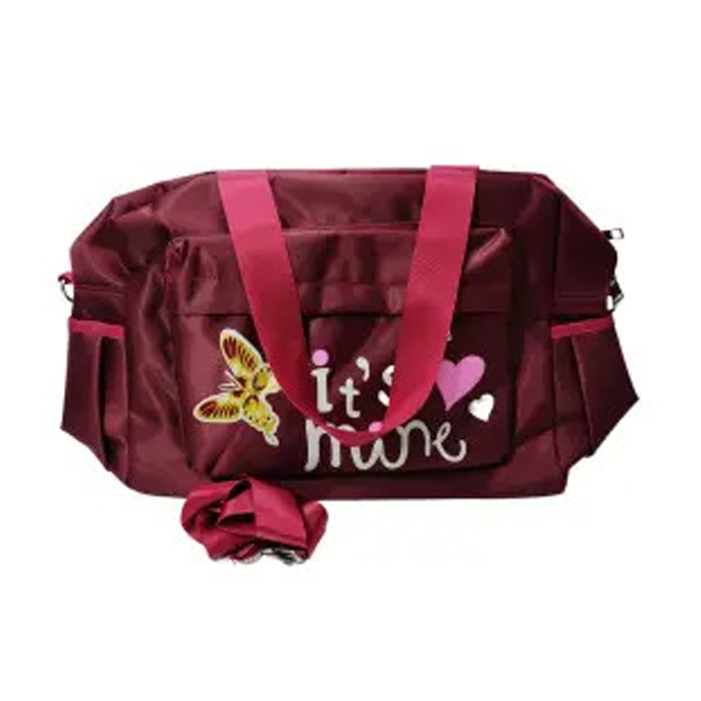 Polyester Hand Bag For Women - Maroon