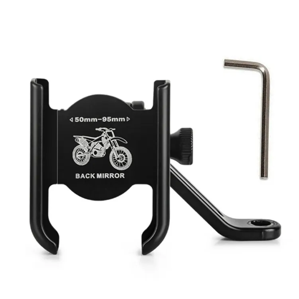 Aluminium Alloy Bike Mobile Phone Holder - Black