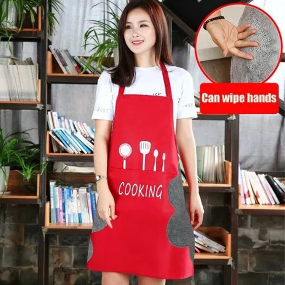 Waterproof Oil Proof Kitchen Apron - Multicolor