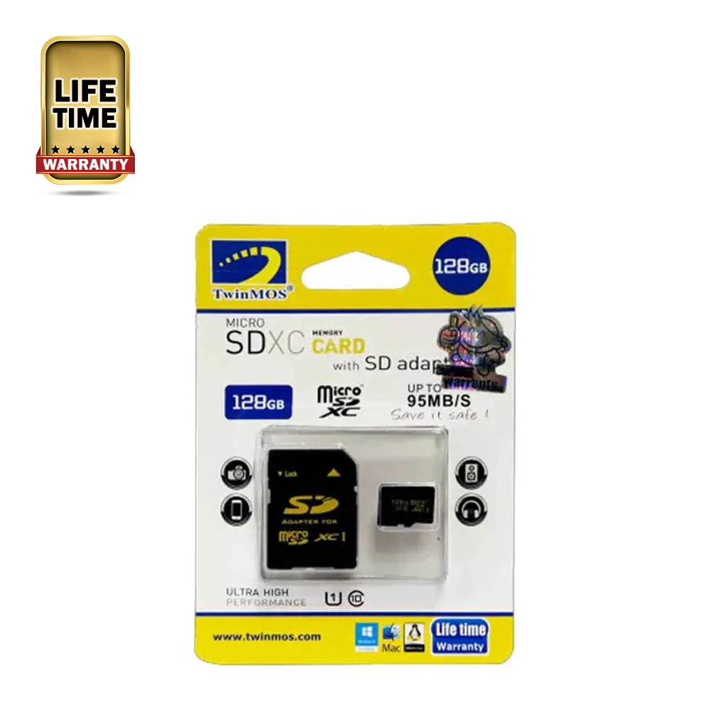 TwinMOS MicroSDXC Class 10 Memory Card - 128GB