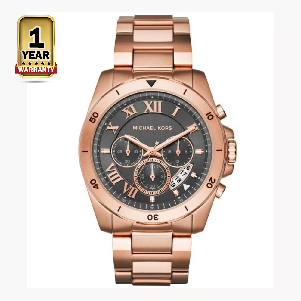 Michael Kors MK8563 Stainless Steel Quartz Wristwatch For Men - Rose Gold