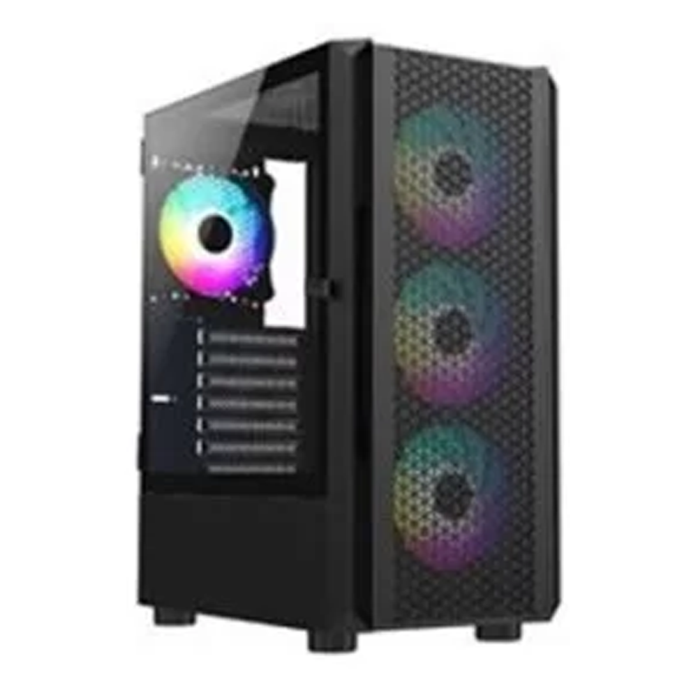 Aptech R21Metal ARGB Gaming Casing Black