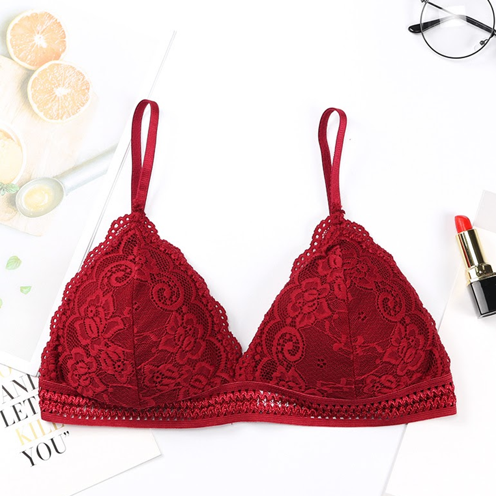 Nylon Bra For Women - Maroon - SZ-207