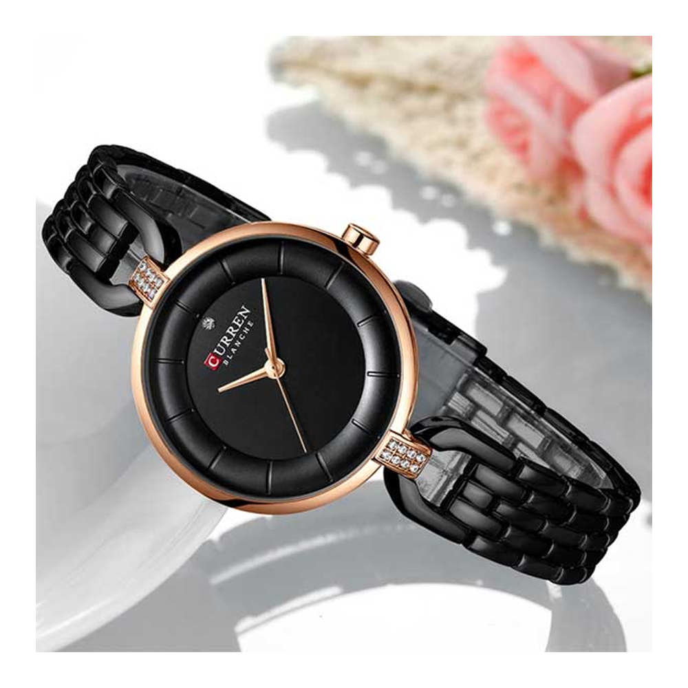 Curren 9052 Quartz Wristwatches for Women - Black