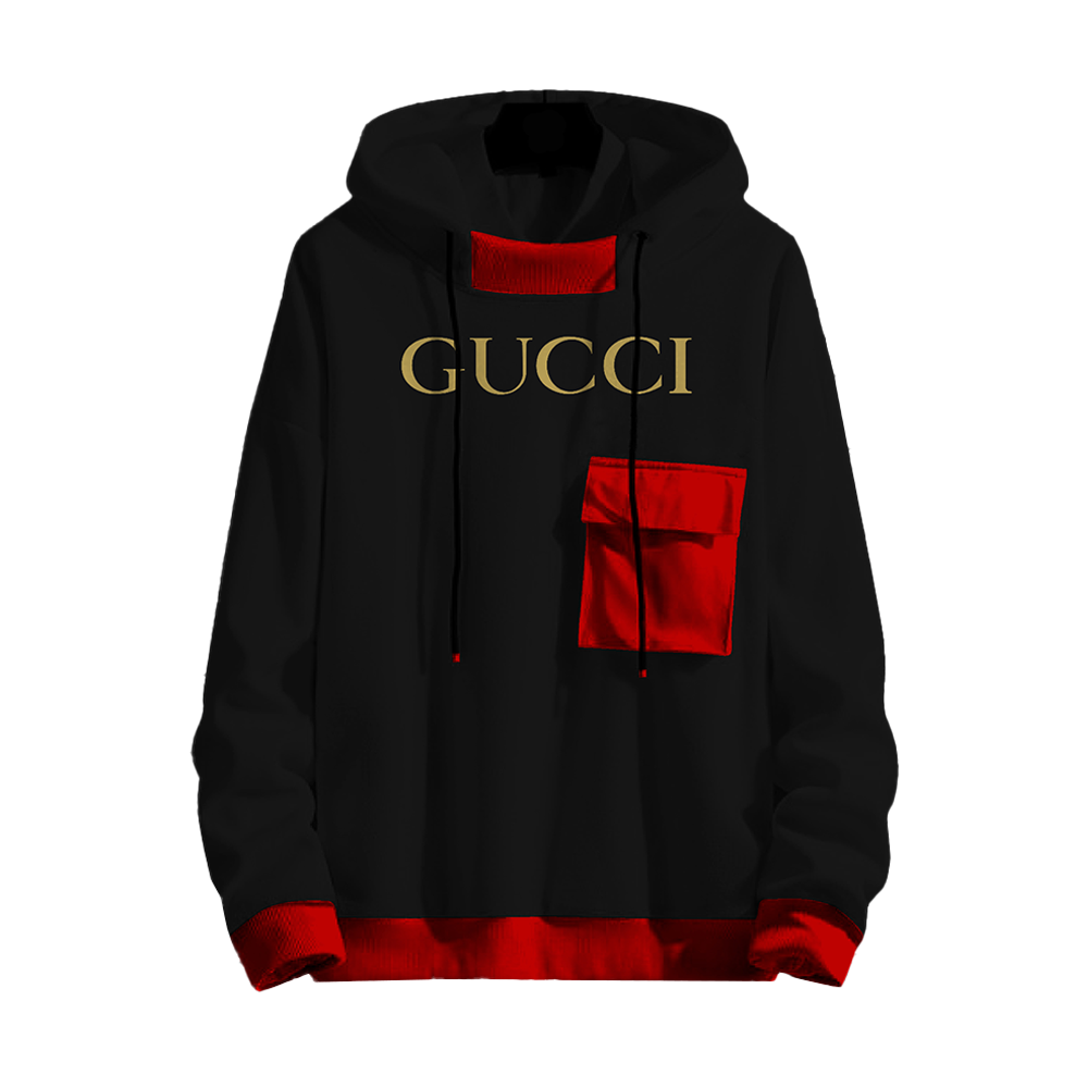 Cotton Gucci Pocket Hoodie For Men