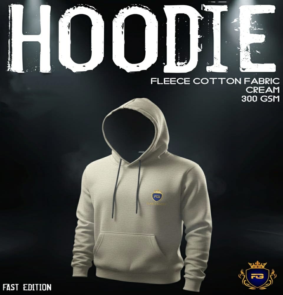 Basic Winter Hoodie-Cream