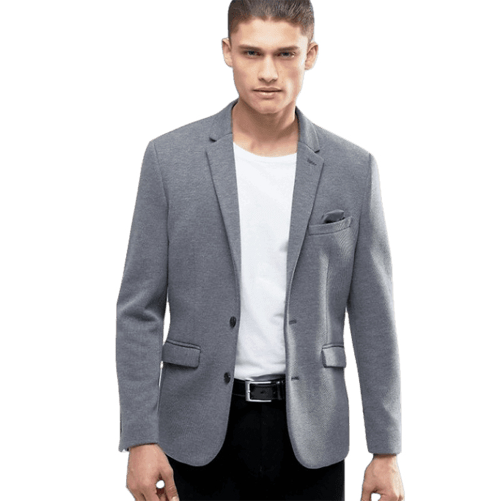 Grey discount casual blazer