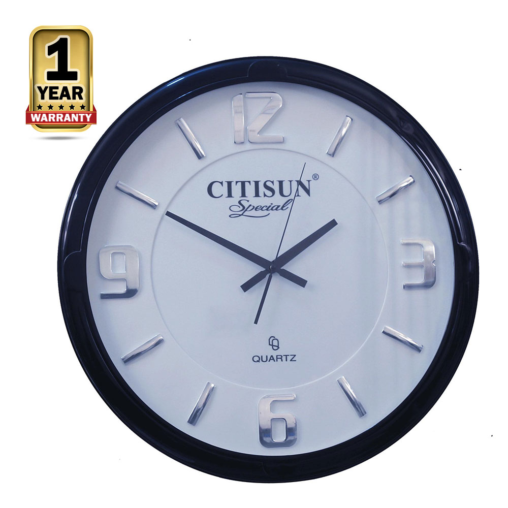 Citisun Wall Clock Black and White Citisun 4/C
