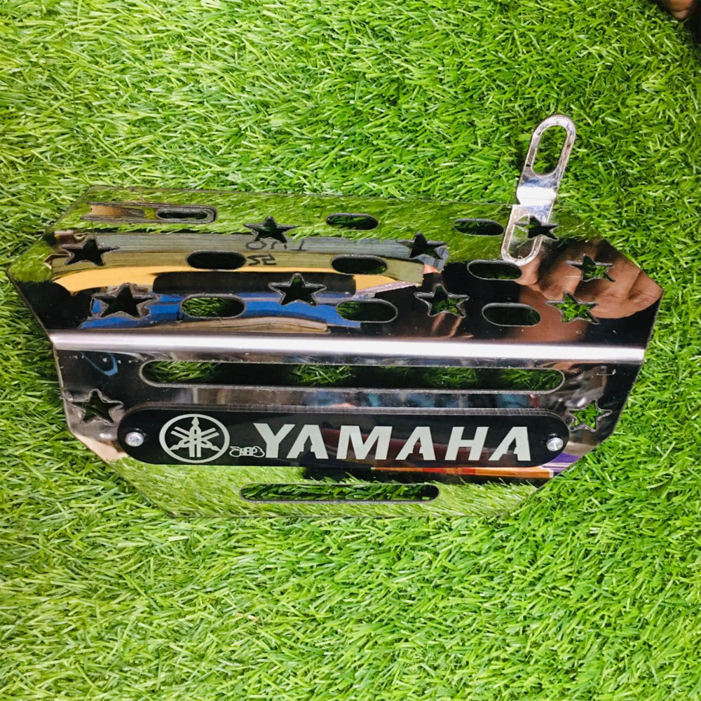 Silencer Guard for Yamaha FZ V2 - V3 (Stainless Steel Box Design)
