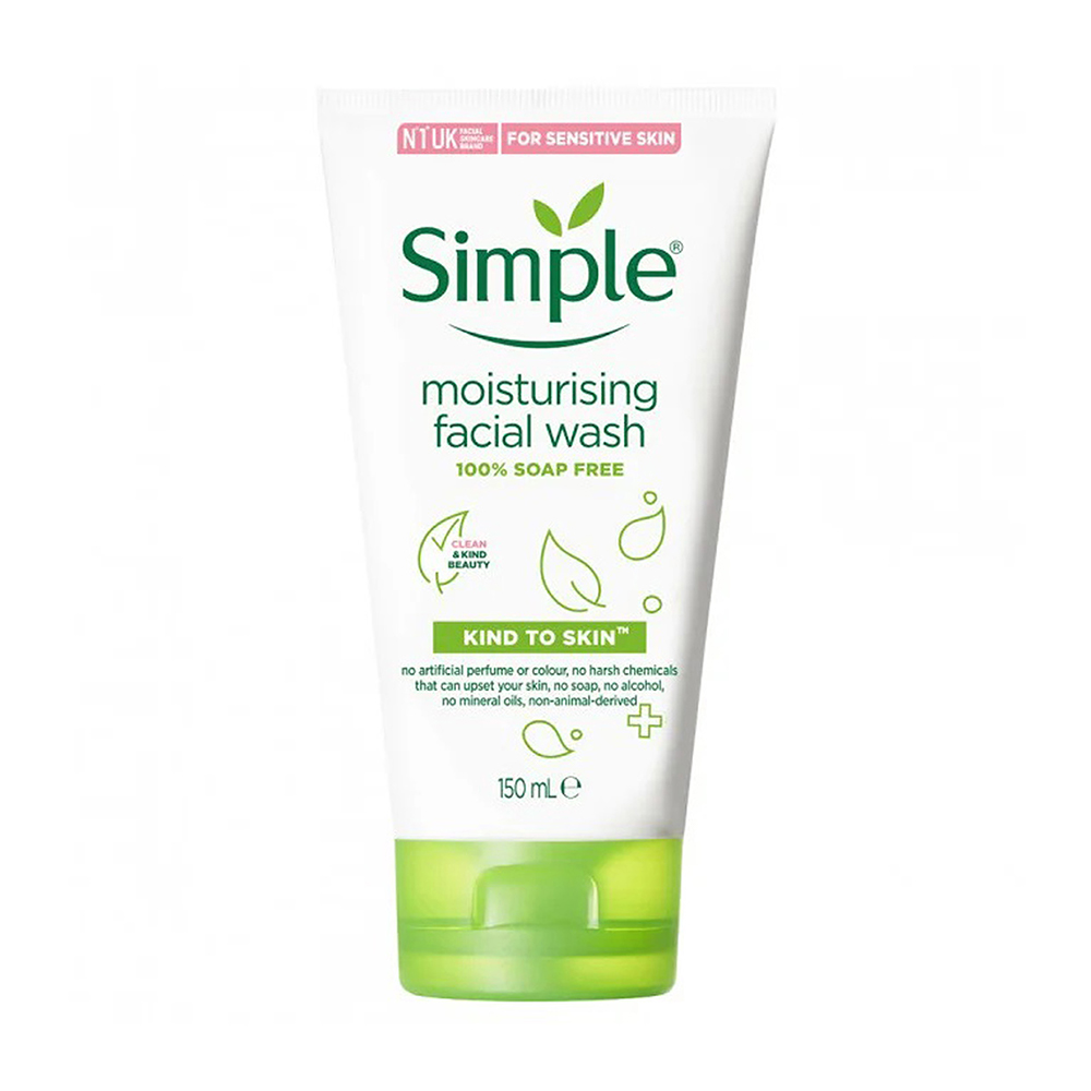 Simple Kind to Skin Moisturising facial wash 150ml - RTS -26