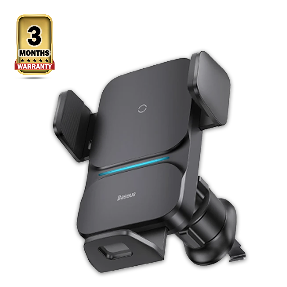 Baseus CGZX000001 Car Mount With Wireless Charger - Black