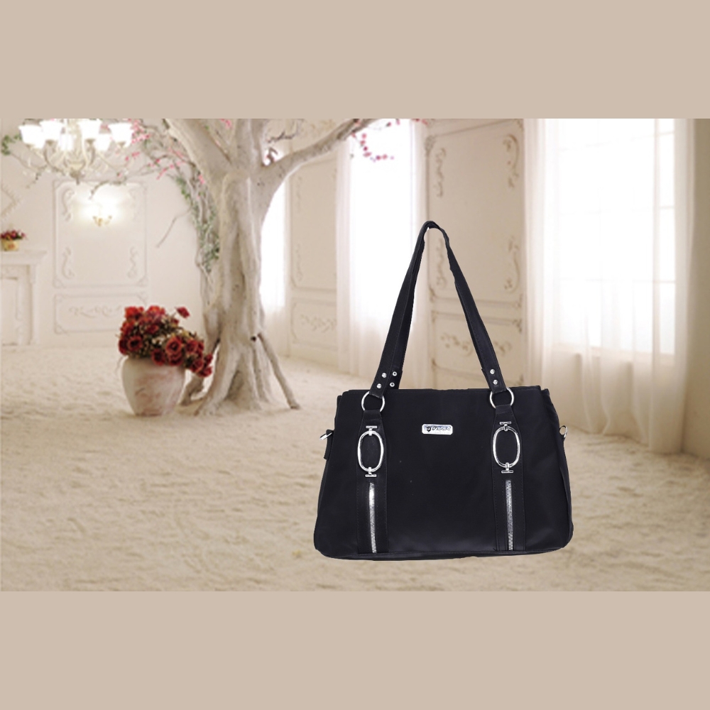 Leather Ladies Bag For Women - Black - RL-04