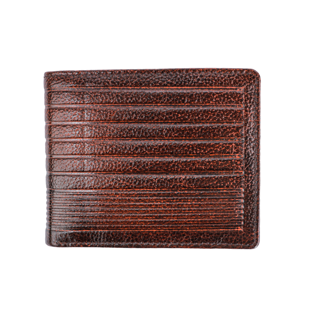 Apache 6004 Genuine Leather Wallet for Men - Brown