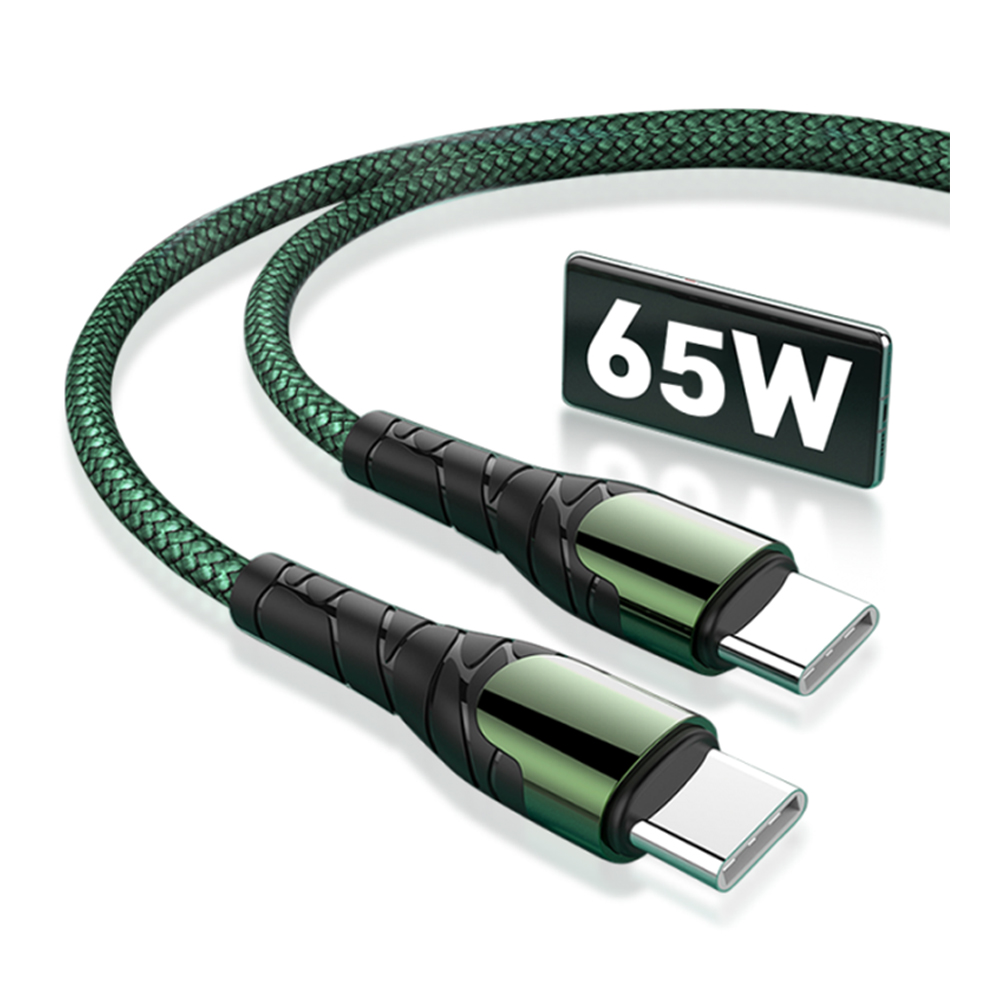 Ldnio LC101 USB Type-C To Type-C Fast Charging Data Cable - 65W - Green