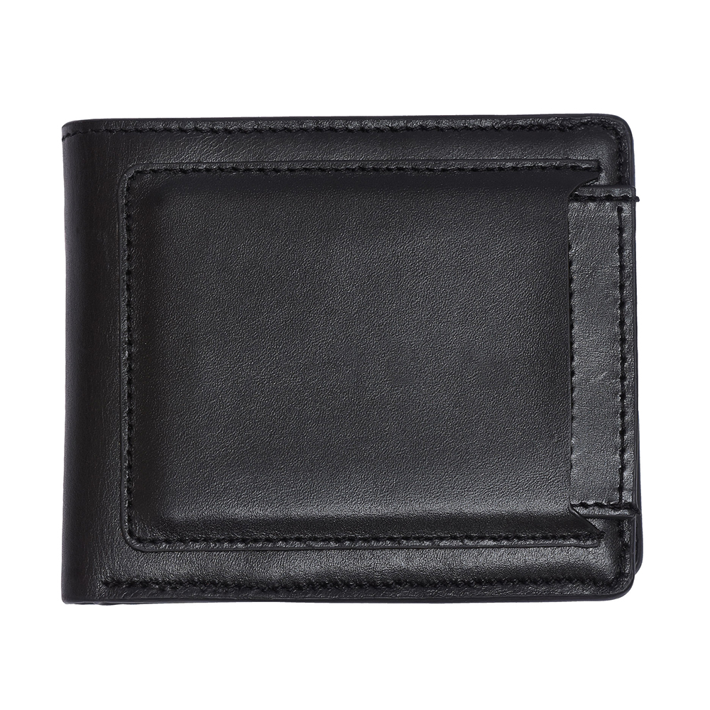 Zays Leather Short Wallet - WL21 - Black