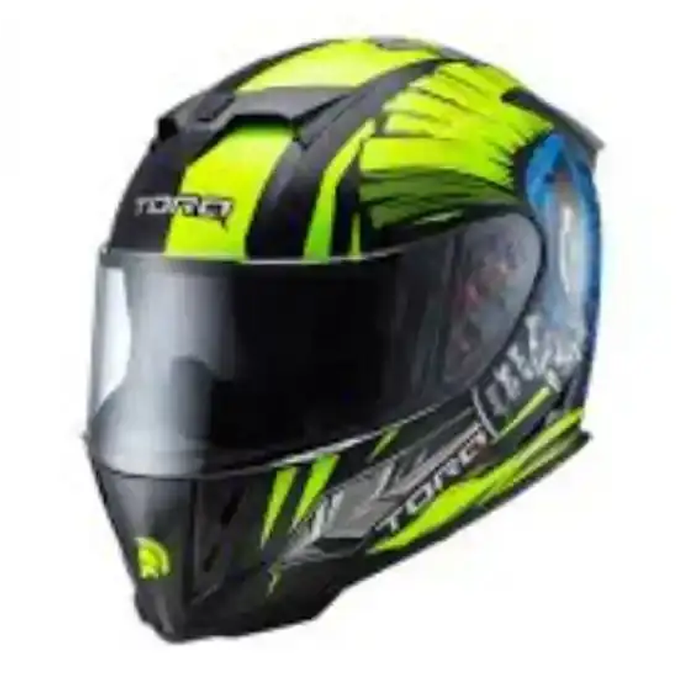 TORQ Ranger Spartan Full Face Helmet - L Size - Glossy Blue and Black