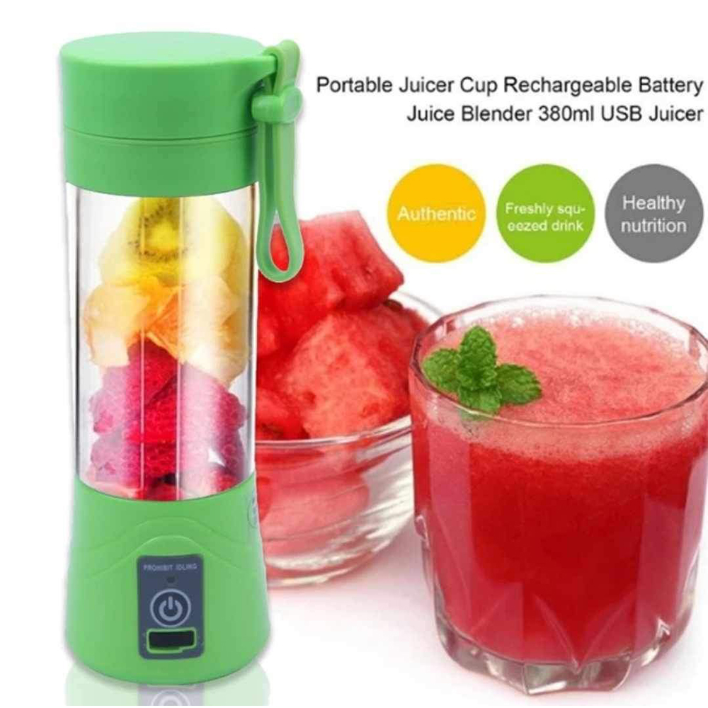 Portable USB Rechargeable Juicer Blender - Multicolor - BG-01