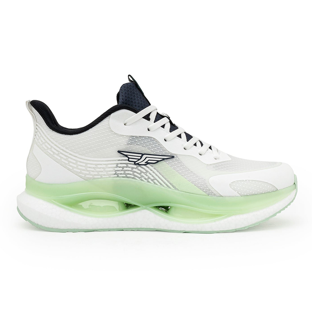 Red Tape RT-3863 Mesh Athleisure Sport Shoes For Men - White Neon