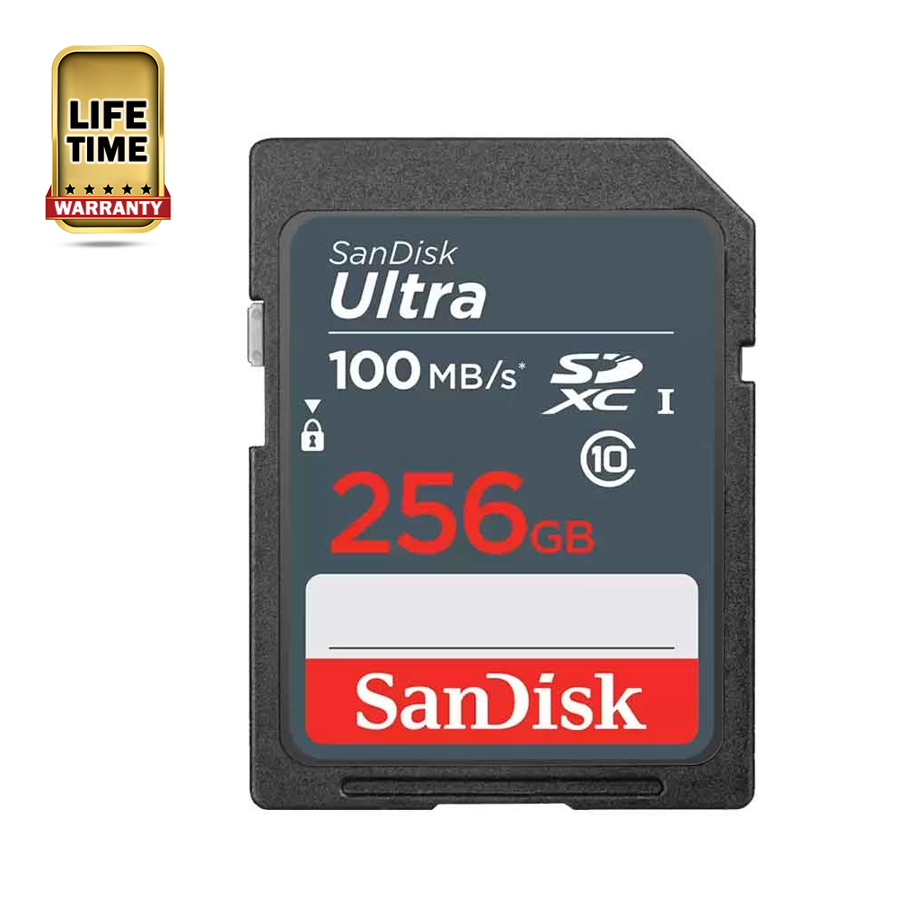 Sandisk Ultra SDUNR SDXC UHS-I U1 Class 10 Memory Card - 256GB